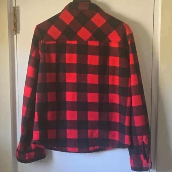 Weatherproof Vintage Sherpa Lined Fleece Flannel Shirt Jacket Kids Size XS (5-6) - Picture 4 of 5